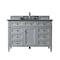 James Martin Vanities Brittany 48in Single Vanity, Urban Gray w/ 3 CM Charcoal Soapstone Quartz Top 650-V48-UGR-3CSP - alternate 1